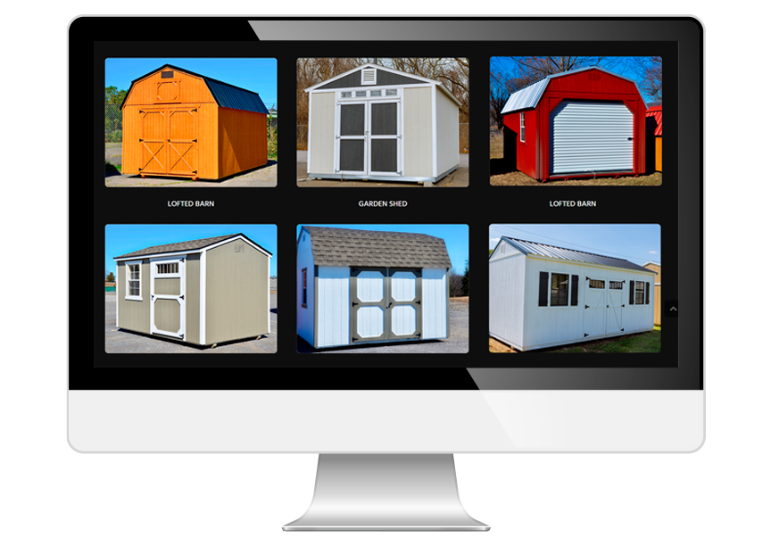 Portable Building Shed Builder Website to display your inventory